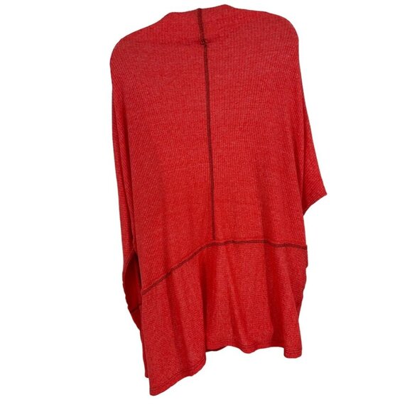 Free People We The Free Long Sleeve Londontown Oversized Asymmetrical Top Size M - Picture 2 of 13